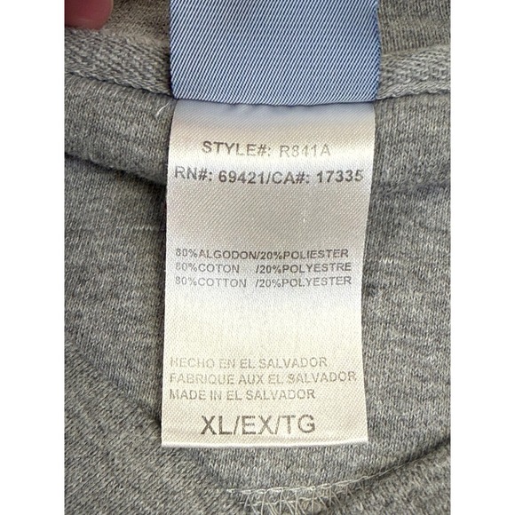 Vintage St Louis Rams NFL Sweatshirt Mens XL Gray Embroidered Pullover Reebok - Picture 8 of 10